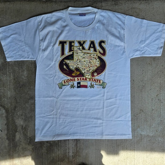 Texas Destination Tee Single Stitch Sz L - Picture 1 of 3